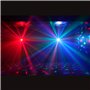 BoomToneDJ Color Ball Boule Disco 3 LED RGB 3W Multi Faisceaux Anneaux de couleurs, Boule de lumière 82 facettes. Télécommande i
