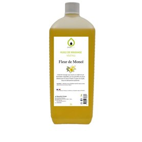 Huile de massage végétale parfumée FLEUR DE MONOÏ