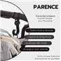 PARENCE.- Crochet Double pour Poussette - Porte Sacs Universel avec Accroche Velcro - Accessoire Pratique pour Poussette, Chario