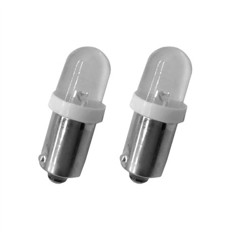 cyclingcolors 2x Ampoule 12V 4W BA9S LED veilleuse plaque immatriculation voiture moto clignotant lampe feu phare culot baionnet