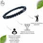 Felicidade Bracelet Homme Obsidienne Noire & Hématite – Perles Naturelles 6mm – Énergie & Protection – Bijou Élégant – Lithothér