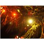 Guirlande Lumineuse Intérieure et Extérieure 120 LED Rouge et Blanc Chaud Longueur de 9m50 Indice IP44 Terrasse Jardin Déco Sapi