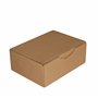 JECO - Lot de 250 boîtes postales d'expédition brunes format 200 x 140 x 75mm en carton, simple cannelure, emballage colis marro