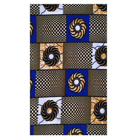 MAYNOWAX Coupon Pagne Tissu Wax Africain 100% coton 2 yards soit 180x120cm