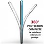COQTEL® Coque pour Samsung Galaxy S10 360° Transparente Double Protection intégrale en Silicone Antichoc