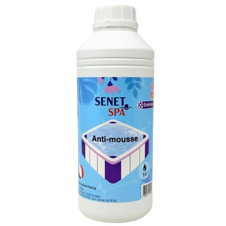 Senet piscine Anti Mousse/Ecume pour Spa – Élimination Rapide de la Mousse et de l’Écume – Produit d'entretien de Qualité