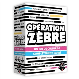 Blackrock Games OPÉRATION Zebre - Jeu de société - Culture générale et déduction - Jeu d'ambiance - 14 Ans et Plus - 2 à 12 Joue
