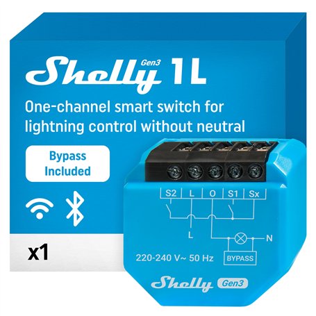 Shelly 1L Gen3 - Interrupteur connecté Wi-Fi 2.4 G