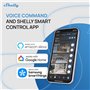 Shelly 1L Gen3 - Interrupteur connecté Wi-Fi 2.4 G, 1 canal 200 W, Fil Neutre non requis, Bypass 1L/2L inclus, Éclairage connect