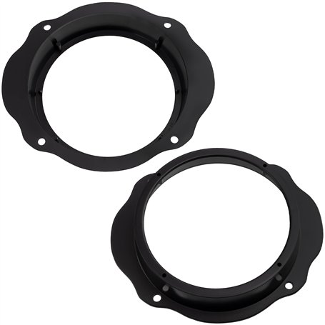 AERZETIX - C11570 - Lot de 2 Adaptateurs/Supports pour Haut-parleurs de Voiture Ø165 mm - côté de Montage portière Avant - Compa