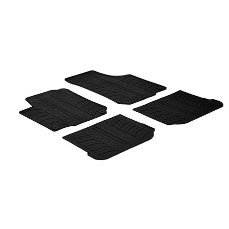 Set tapis de caoutchouc compatible avec Volkswagen Golf IV 5 portes/Bora/Beetle & Seat Leon/Toledo 1M & Skoda Octavia I (T profi