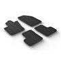 Set tapis de caoutchouc compatible avec Fiat 500X 2015- & Jeep Renegade après 02/2015- (T profil 4-pièces + clips de montage)