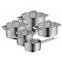 WMF Comfort Line Lot de 5 casseroles à induction avec couvercle en verre