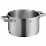 WMF Comfort Line Lot de 5 casseroles à induction avec couvercle en verre, en acier inoxydable Cromargan mat, graduation, lot de 