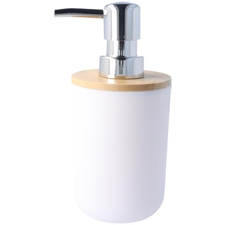 PARSA Beauty Distributeur de savon en bambou blanc