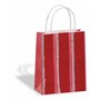 folia 21209/10 Lot de 10 sacs cadeaux en papier kraft Couleurs assorties Env. 12 x 5,5 x 15 cm