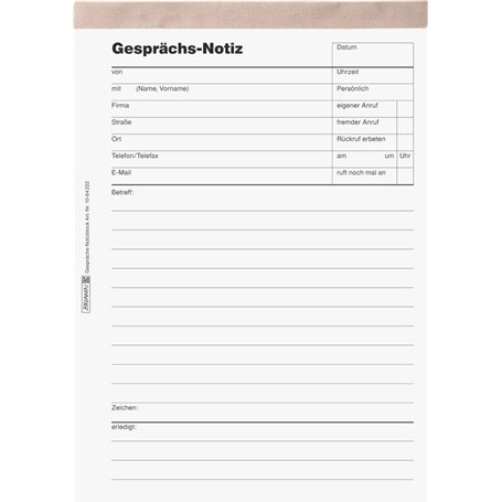 Baier & Schneider Bloc-notes ligné 50 feuilles quadrillées 60 g/m² Format A5