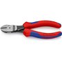 Knipex Pince coupante de côté à forte démultiplication noire atramentisée