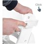Chaise haute évolutive - ROBA - SIT UP CLICK & FUN - Plateau repas amovible - Hauteur réglable - Jusqu'a 70 Kg - Bois Laqué Blan