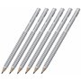 Faber-Castell Jumbo Grip 111900 Lot de 6 crayons à papier