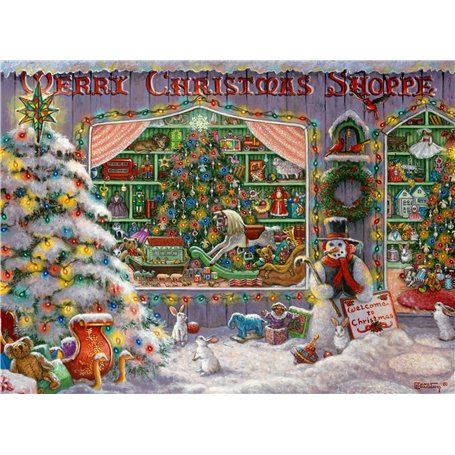 Ravensburger The Christmas Shop – Puzzle de Vacances de 500 pièces pour Adultes – 12000215 – Outil fabriqué à la Main