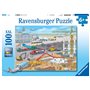 Ravensburger Puzzle pour Enfants - 10624 - Motif Chantier à l'aéroport - pour Enfants à partir de 6 Ans - avec 100 pièces au For