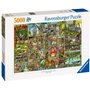 Ravensburger - Puzzle Adulte - Puzzle 5000 pièces - Ville Bizarre - Colin Thompson - Adultes et Enfants à partir de 14 Ans - Puz