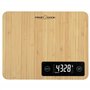 ProfiCook® PC-KW 1271 Balance de cuisine numérique 100% bambou Plage de mesure jusqu'à 5000 g Balance de cuisine numérique avec 