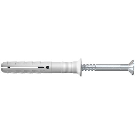 fischer - Cheville à frapper N 8x60/20 avec vis tête fraisée en acier électrozingué/Boite de 100