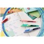 STABILO EASYbuddy Stylo-plume scolaire avec plume A pastel rose rouge encre bleue (effaçable) stylo unique avec cartouche inclus