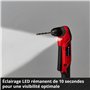 Einhell Perceuse Visseuse d'angle sans fil TE-AD 18 Li-Solo Power X-Change (18 V, 45 Nm, mandrin autoserrant 10 mm, lampe LED, s