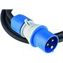 as - Schwabe Câble adaptateur CEE de camping 1,5 m – Fiche CEE 3 broches avec indicateur de tension powerlight + prise de terre 
