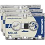 Grundig GGM4500 Lot de 3 dictaphones avec Micro Cassette MC45