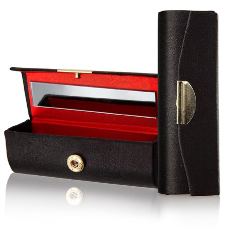 Fantasia Porte Rouge à lèvres Fermeture à pression Noir avec miroir L 8