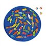 Beleduc Jeu Trouvez les Bonbons - Enfant 4 Ans et Plus - 41 Bonbons en Bois, 3 Dés de Couleur - 1 à 8 Joueurs - Tapis Jeu Éducat