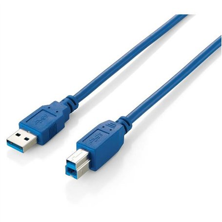 Câble USB 3.0 A vers USB B Equip 128292 Bleu foncé 1