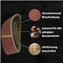 Lot de 25 bandes abrasives en tissu - 75 x 457 mm - 5 x grain 40/60/80/120/180 - Pour ponceuse à bande - Pour le travail du bois