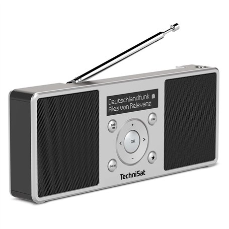 TechniSat DIGITRADIO 1 S - Radio Dab stéréo Portable avec Batterie Rechargeable (Dab+