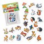 47325 Lot de 24 tatouages animaux de la forêt pour enfants comme petit cadeau et jeu pour enfants Motif animaux de la forêt