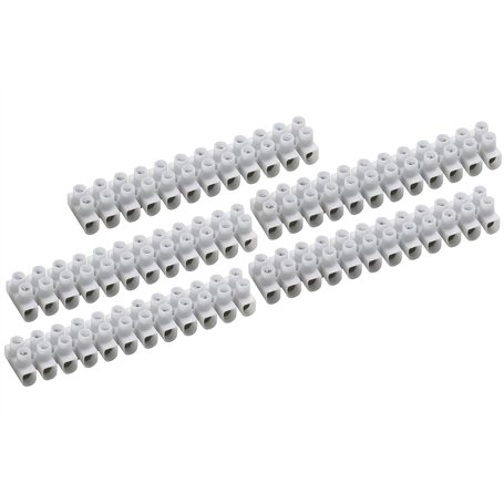 Connex COXB370300 Lot de 5 bornes de raccordement 12 broches pour installation domestique Blanc