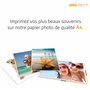 Amaprint 100 feuilles Papier Photo A4 brillant 180g/m² pour Imprimante à jet d'encre - glacé - résistant à l'eau