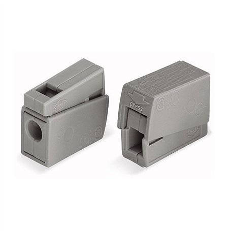 Wago 224-101 - Lot de 25 Bornes de Lampe et de Douille - Borne de Connexion Enfichable - 2 Voies - Jusqu'à 2