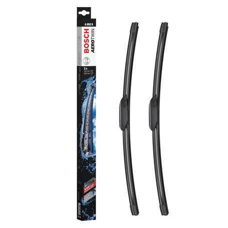 Bosch A893S - Balais d'essuie–glace Aerotwin - Longueur : 550/550 mm - 1 paire de balais avant