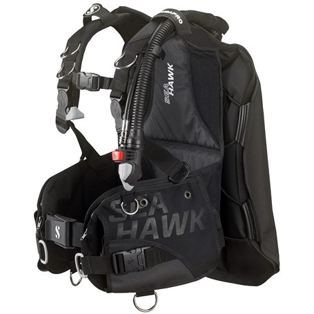 Scubapro Seahawk Noire + INFLATEUR L Kit de détendeur pour plongée en Eau Froide Unisex-Adult