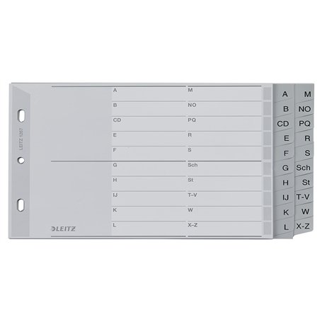 Leitz Intercalaires A5 Touches A-Z (Séparation A-L et M-Z)