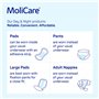 MoliCare® Pad Day Lot de 30 serviettes hygiéniques pour fuites urinaires légères pendant la journée pour hommes et femmes | Form