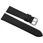 myledershop 20mm Cuir de Veau Bracelet de Montre Made in Germany en Noir avec Boucle en Argent MJ-Design-Germany INCL Instructio