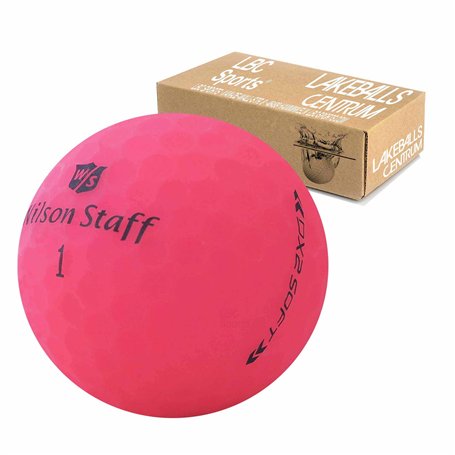Wilson Staff Dx2 / Duo Soft Optix Balles de Golf - Lot de 24 - AAAAA – Selection Premium – Rose – Finition Mat – Lakeballs – Bal