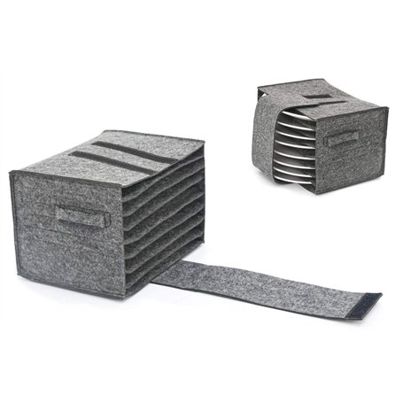 DuneDesign Porte Assiette Camping-Car pour 8 Assiettes - 27x20x18 Etagere Camping Car - Meuble Rangement Cuisine Gain de Place P