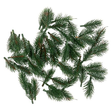 Ideen mit Herz Lot de 55 branches de sapin artificielles - Vert - 6